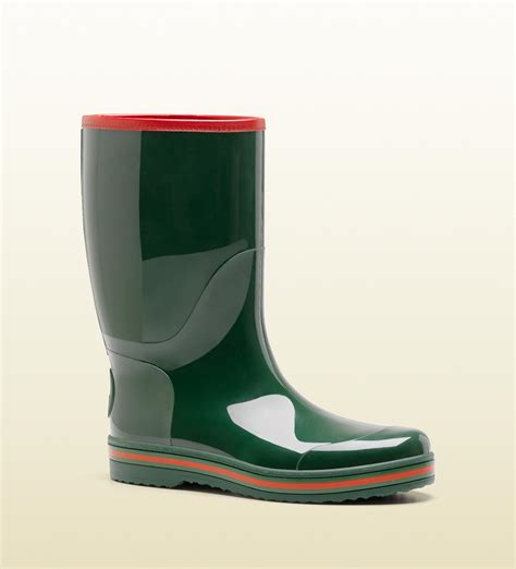 gucci rain boots on feet|farfetch gucci rain boots.